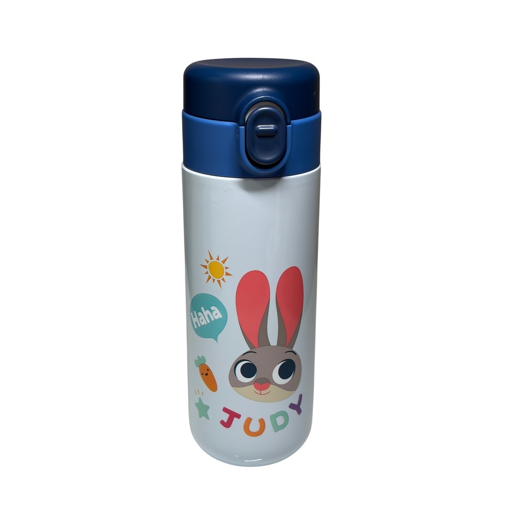 Disney Parks Shanghai Zootopia Judy Hopps Thermos with Plush Carrier Bag NEW